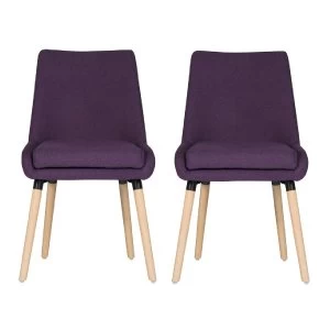Image of Teknik Welcome Reception/Dining Chairs 2 Pack - Plum