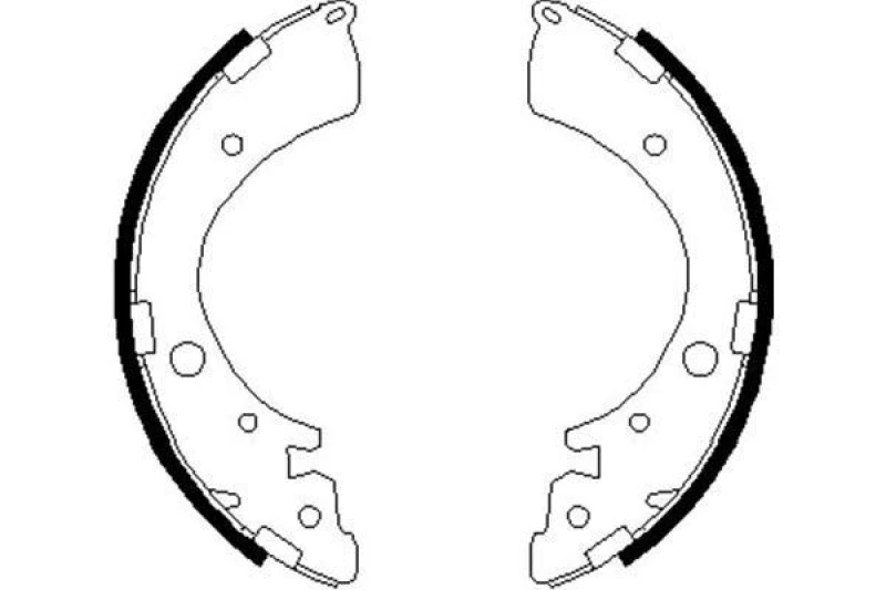 Image of KAVO PARTS Brake Shoe Set KAVO PARTS KBS-2907