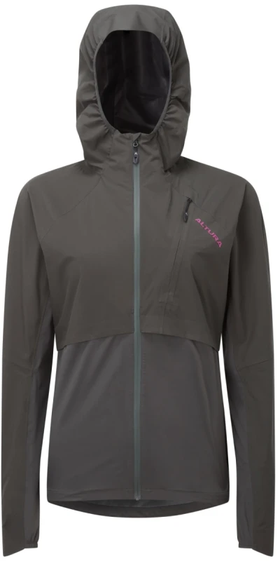 Image of Altura Esker Waterproof Womens Packable Jacket 8 CARBON - Cycles UK