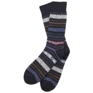 Image of Barbour Mens Boyd Socks Navy Mix Large