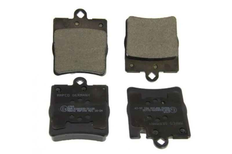 Image of MAPCO 6705 Brake pad set Rear Axle, prepared for wear warning indicator, with anti-squeak plate Brake Pad Set,disc brake (402)