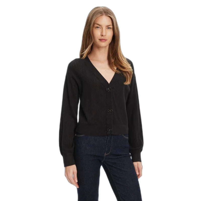 Image of Guess Womens cardigan Guess Lyla Noir Female L