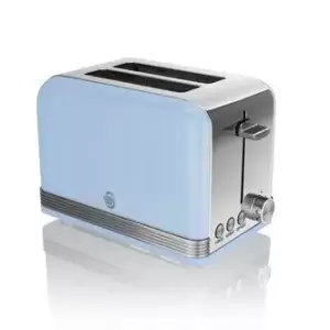 Image of Swan ST19010BLN 2 Slice Retro Toaster