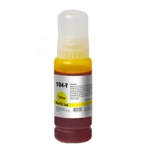 image of InkLab Epson 104 EcoTank Yellow Ink Bottle