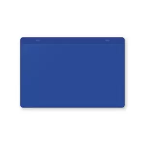 Image of Document pouches, magnetic, A5 landscape, pack of 10, blue