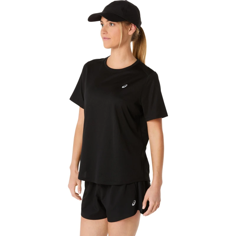 Image of Asics Core Ss Top Running Womens Black female 16 (XL)