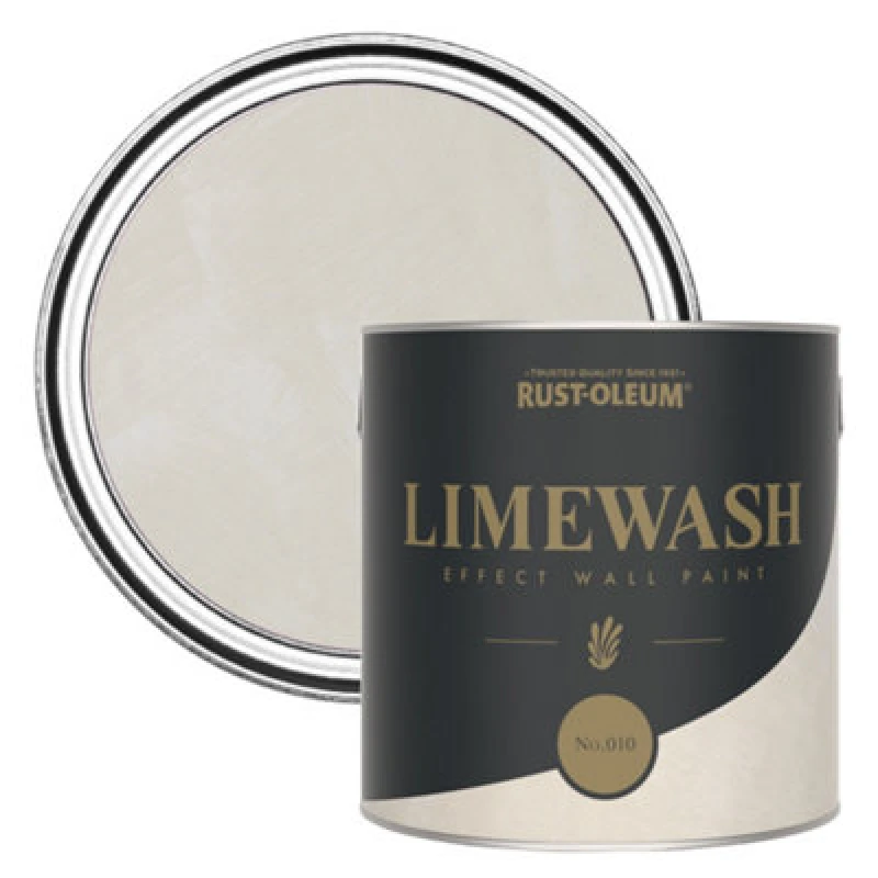 Image of Rust-Oleum Beige Limewash Effect Wall Paint - No.010 2.5L