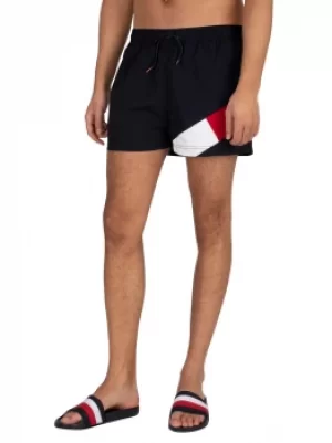 image of Short Drawstring Regular Swim Shorts