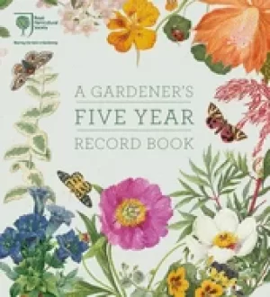 Image of rhs a gardeners five year record book