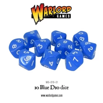 Image of D10 Dice Pack - Blue (10)