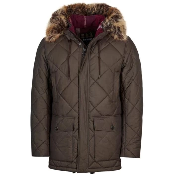 Image of Barbour Holburn Quilt - Rustic/Red RU91