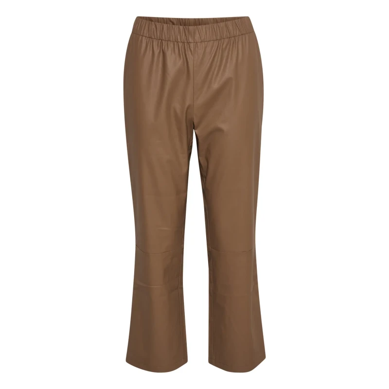 Image of culture Womens straight Trousers CULTURE Cassandra Beige Female L