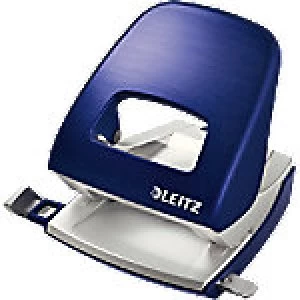 Image of Leitz 2 Hole Punch 50060069 Blue 30 Sheets