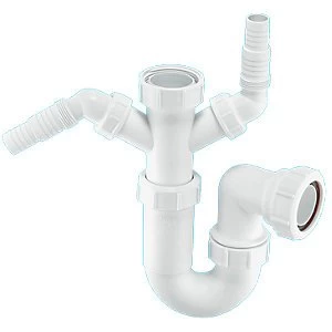 Image of McAlpine WM11 Sink P Trap & Twin Nozzles - 38mm