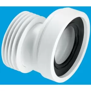 Image of 20mm Offset Rigid WC Connector - 110mm Outlet - Mcalpine