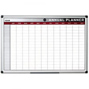 image of Bi-Office Maya Magnetic Monthly Annual Planner 900 x 600 mm