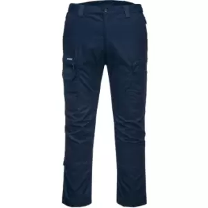 image of Portwest T802 - Navy 46 KX3 Ripstop Work Trouser Cargo Pants - Navy