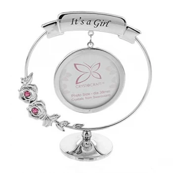 Image of Crystocraft Frame - It's A Girl - Crystals From Swarovski?