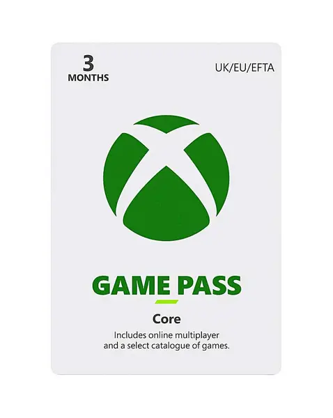 Image of Xbox Xbox Game Pass Core 3 Month Membership WO01901