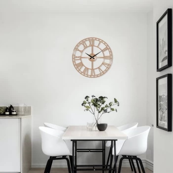 image of Metal Wall Clock 2 - Copper Copper Decorative Metal Wall Clock