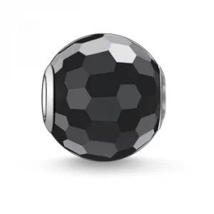 image of THOMAS SABO Karma Beads Obsidian Faceted Bead