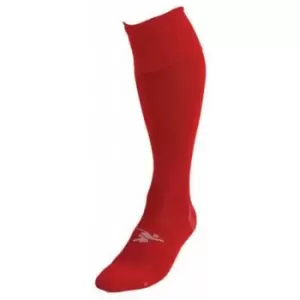 image of Precision Unisex Adult Pro Plain Football Socks (7 UK-11 UK) (Red)