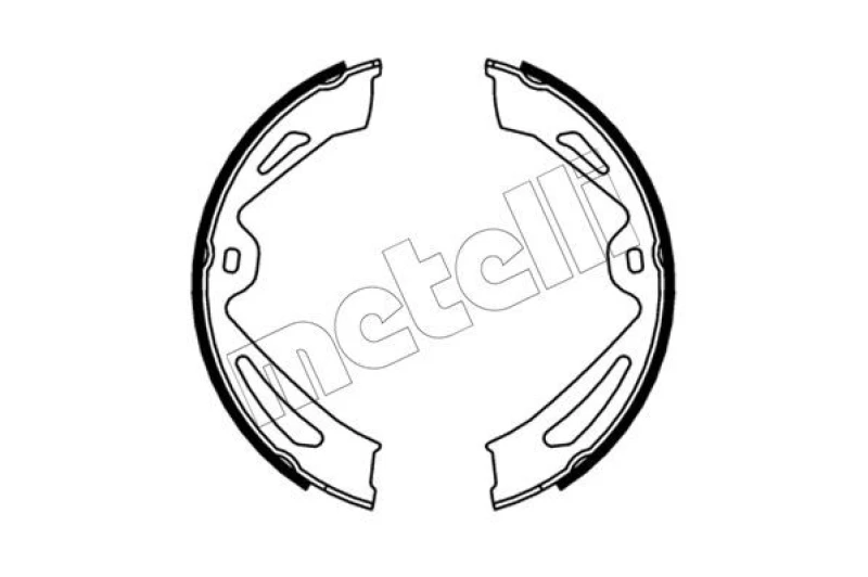 Image of METELLI Handbrake shoes METELLI 53-0726