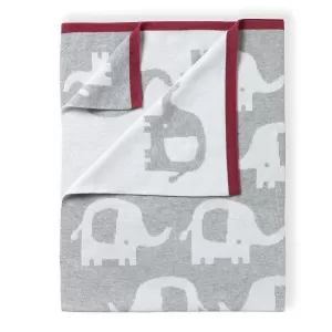 Image of Clair De Lune Clair De Lune Eli the Elephant Reversible Blanket, Elephant