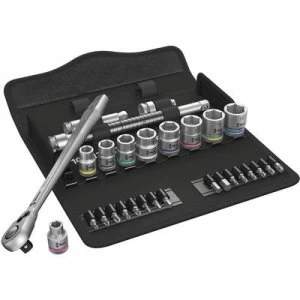Image of Wera Zyklop Metal 8100 SB 8 Bit set Metric 3/8 (10 mm) 29 Piece 05004048001