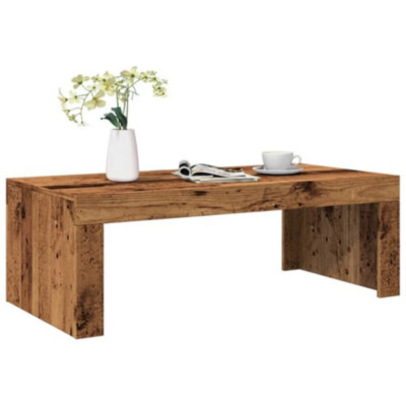 Image of Vidaxl Coffee Table Old Wood 102X50X35cm Engineered Wood