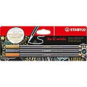 image of STABILO Pens 68 Metallic 1.4mm Assorted 3 Pieces