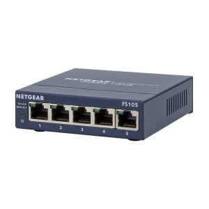 image of Netgear FS105 5-port 10/100mbps Fast Ethernet Switch