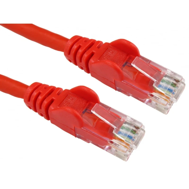 Image of Cables Direct 3m Economy Gigabit Networking Cable - Red