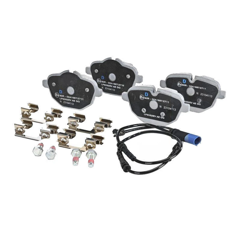 Image of DELPHI LP5052EV Brake pad set with accessories, with anti-squeak plate Brake Pad Set,disc brake (402)