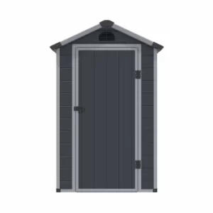 Image of Rowlinson Airevale Plastic Apex Shed 4ft x 6ft, Dark Grey