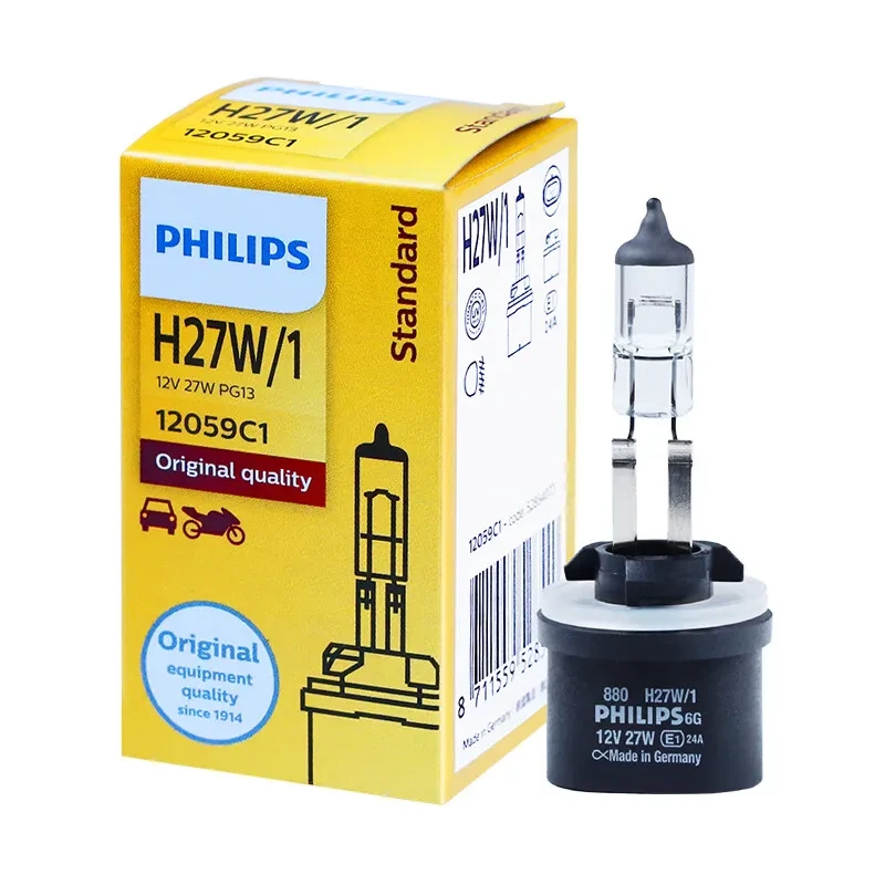 Image of Philips Vision 880 H27W/1 PG13 12059C1 12V 27W Original Light Car Fog Lamp OEM Quality Auto Head Bulb