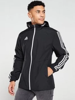 image of adidas Tiro 3S Hooded Jacket - Black, Size S, Men