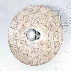 Image of Luna Glass Wall Lamp Chrome
