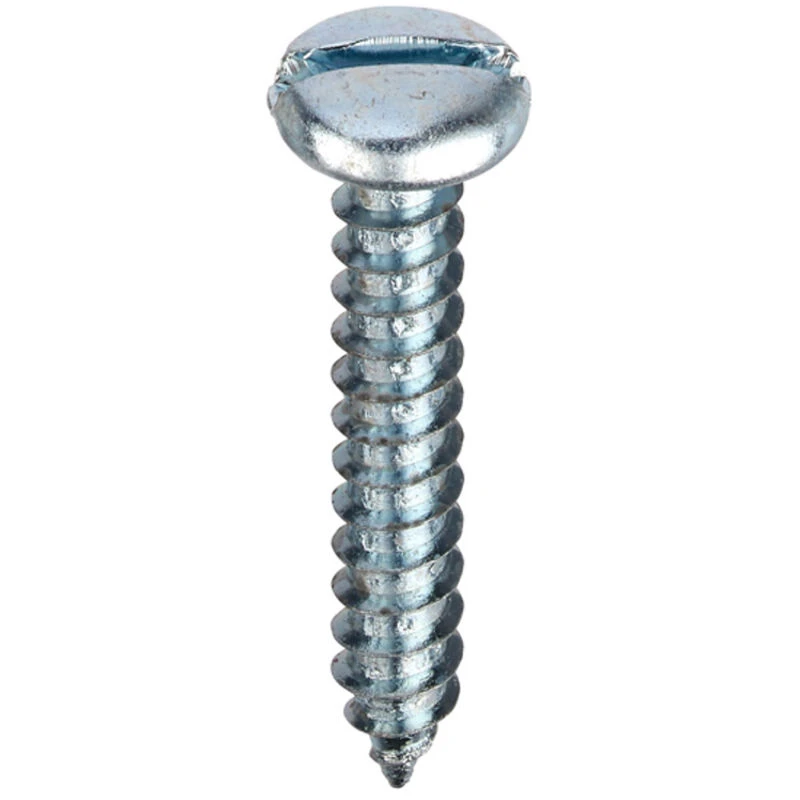 Image of Unifix Self-Tapping Screws Slotted Pan Head Ab Din 7971-C Bzp - 8G X 3/8" (4.2 X 9.5mm) - Box Of 1000