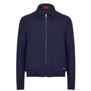 Image of Hugo Hellis Bomber Jacket Mens - Blue