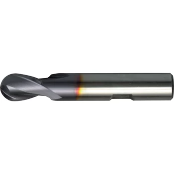Image of 16.00MM Series 11 HSS-Co 2 Flute Weldon Shank Short Series Ball Nose Slot Drills - TiCN Coated