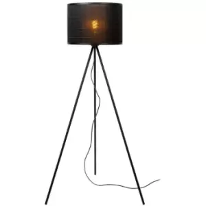 image of Lucide TAGALOG - Tripod Floor Lamp - Ø55cm - 1xE27 - Black