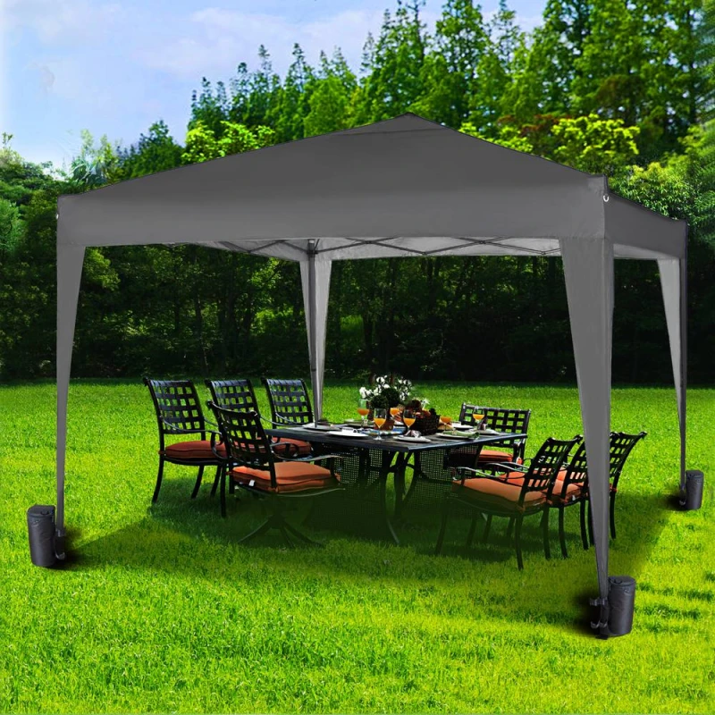 Image of MCC Direct 2X2m Pop up Gazebo Party Tent Marquee with Storage Bag Grey