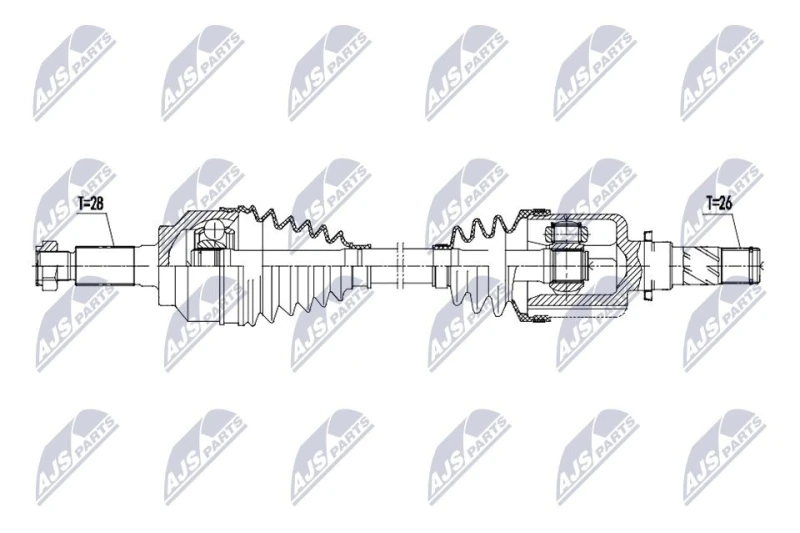 Image of NTY Drive shaft NTY NPW-MZ-114