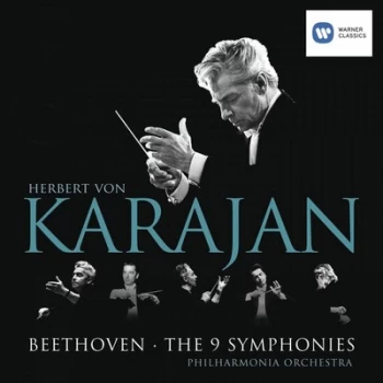 Image of Herbert Von Karajan Beethoven - 9 Symphonies by Ludwig van Beethoven CD Album