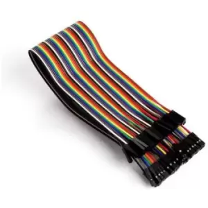 Image of Whadda WPA415 Jumper cable [40x Wire jumper socket - 40x Wire jumper socket] 30.00cm Multi-coloured