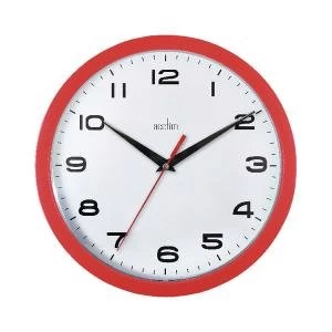 image of Acctim Aylesbury Wall Clock Red 92303