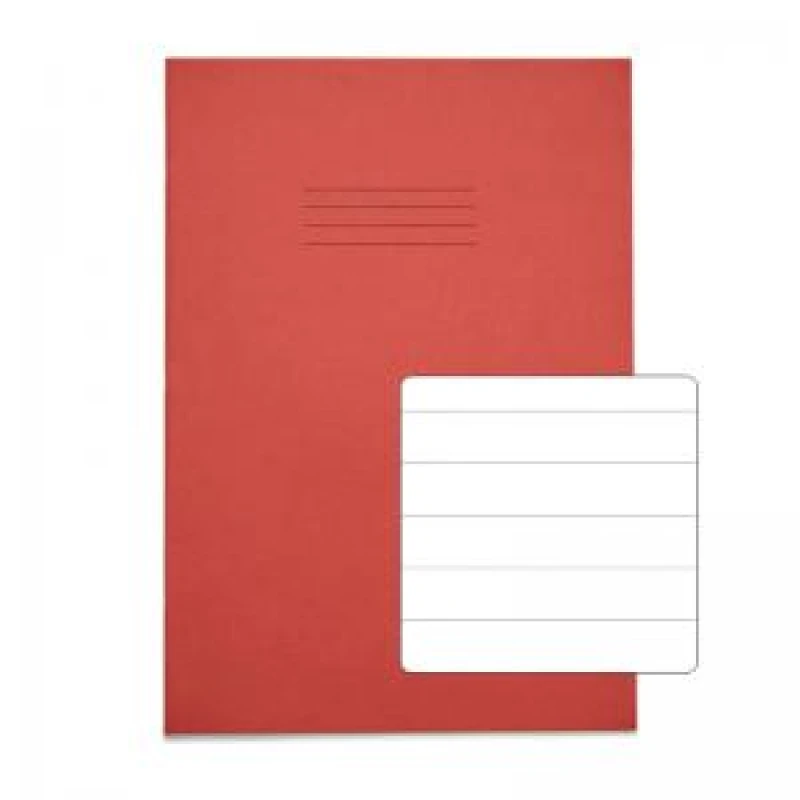 Image of Rhino A4 Exercise Book 32 Page Red F15 (Pack 100) - VDU014-148-0 DD