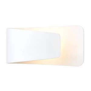 Image of 1 Light Indoor Wall Light Matt White Paint