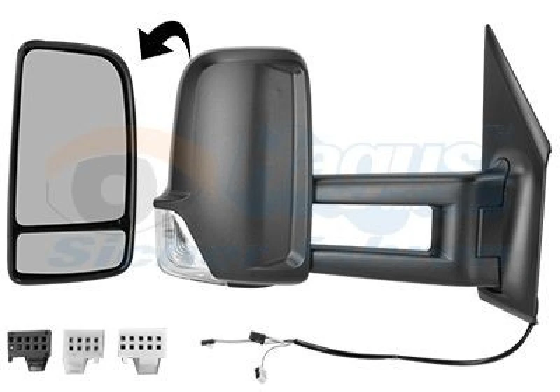 Image of VAN WEZEL Wing mirror VAN WEZEL 2973806